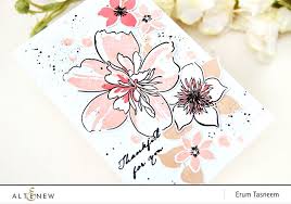 And don't forget diy invitations! Altenew Floral Art Stamp Set Erum Tasneem Pr0digy0 Christmas Cards Drawing Floral Art Altenew Cards