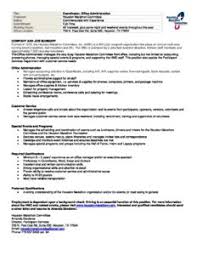 We are seeking an experienced office administrator to manage and oversee the daily operations of the office. Hmc Office Administrator Job Description 12 18 18 Chevron Houston Marathon