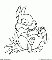 Free faline bambi and thumper from bambi coloring page online. Bambi Thumper Flower Coloring Home