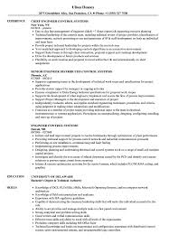 engineer, control systems resume