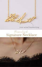 Pin On Handwriting Necklace