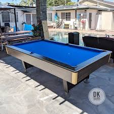 Finished Recovering And Recushioning This 8ft 1 Piece Slate Delta Pool Table In Anaheim Euro Blue Felt And Velocity Rubbers Pool Table Billiards Play Pool