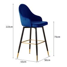 Set of 2 bar stools gas lift swivel chairs kitchen pu leather chrome grey. Luxury Bar Stools Australia 1 Swivel Velvet Bar Stools