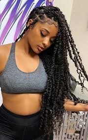 Trendy Braid Twists With Curls Style Protective Hair Curly Blackhair Twist Braid Hairstyles Natural Hair Braids Natural Hair Styles