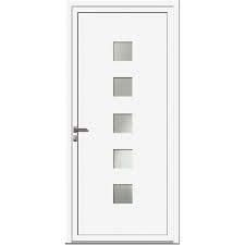 Porte D Entree En Aluminium Prezo Artens 215 X 90cm Poussant Gauche Pas Chere Porte D Entree Portes Entree