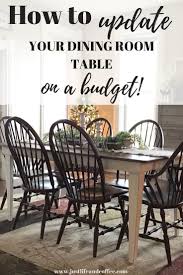 How To Update Your Dining Room Table On A Budget Just Life And Coffee Dining Room Table Rustic Dining Furniture Dining Furniture Makeover