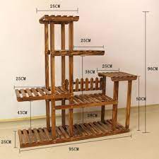 New Pine Wooden Plant Stand Indoor Outdoor Garden Planter Flower Pot Stand Shelf Wooden Plant Stands Wooden Plant Stands Indoor House Plants Decor
