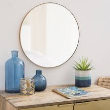 Https Medias Maisonsdumonde Com Image Upload Q Auto F Auto W 1000 Img Miroir Rond En Metal Dore Mat D48 1000 0 33 191913 2 Jpg Metal Mirror Mirror Matte Gold
