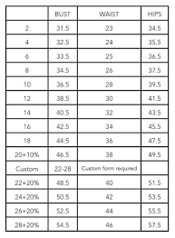 I'm a size 4 in street clothes, but was sized to a 10 in this dress. Martina Liana Bridal Size Charts Mira Bridal Couture