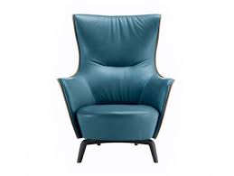 Poltrona Frau Mamy Blue Armchair Coastal Style Furniture Blue Lounge Chair Blue Armchair