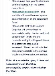 What should my response be if i get a . Us Ports Truckers Shippers Resist Coronavirus Linked Detention Fees