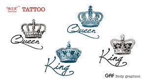 Another tattoo set of king and queen crowns is embellished with the wearers' initials. 78 Fair Royal King Crown Tattoo In 2020