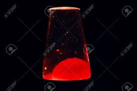 Lava lamp against a psychadelic light background. Red Lava Lamp Floating Against Black Background Stock Photo Picture And Royalty Free Image Image 2638749