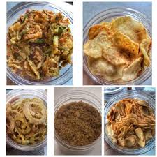 3/4 cawan tepung kentucky (brand puas, ada jual di tesco). 5 In 1 Snek Pantang Sedap Bawang Putih Crispy Serunding Halia Peria Goreng Lobak Putih Goreng Petola Goreng Shopee Malaysia