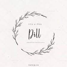 Wreath Design Svg Hand Drawn Botanical Dill Clipart Half Circle Branch Frame Logo Label Png Planner Laurel Wreath Border Commercial Use In 2021 How To Draw Hands Frame Logo Wreath Designs