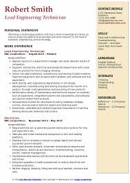 A technician cv template is a document which is tailor made according to a technician's needs and requirements and can be found quite easily. Engineering Technician Resume Samples Qwikresume