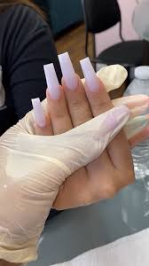 Evan dao 6.927 views21 days ago. Milky White Medium Tapered Square Acrylic Nails Square Acrylic Nails Acrylic Nails Long Nails