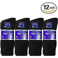 Usbingoshop 6 Or 12 Pairs Mens Physicians Approved Crew Ankle Diabetic Socks Cotton Diabetic Socks Diabetes In Children Diabetes