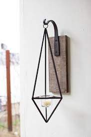 Perfect for outfitting a modern farmhouse in an. Hanging Metal Diamond Wall Candle Sconce Farmhouse Wall Sconces Candle Wall Sconces Wall Candles