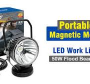 Amazon.com: WOWLED Magnetic LED Work Light 12V, 50W 3.5 Inch ...