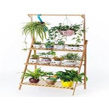 Sturdy, durable and premium quality. Copree 8r35khn Bamboo 3 Tier Hanging Plant Stand Planter Shelves Flower Pot Organizer Storage Rack Folding Display Shelving Plants Shelf