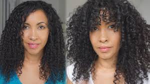 Go around the bottom, pulling out any hair you see with dead or split ends. How I Cut My Curly Hair In Layers For More Volume At Home Youtube