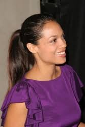 Rosario Dawson's Long Straight Ponytail