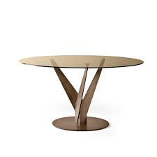 Foamed glass is widely used in the industry as an insulating material. Epsylon Dining Table Bronze By Glassdomain Co Uk