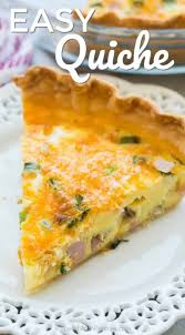 This Easy Quiche Recipe Starts With A Premade Refrigerated Pie Crust And Is Filled With All The Good Breakfast Quiche Recipes Quiche Recipes Easy Easy Quiche