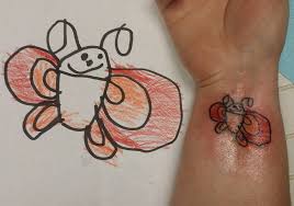 Kid Drawing And Doodle Tattoos Popsugar Family Doodle Tattoo Tattoo Design Drawings Drawing For Kids