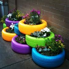 Maybe you would like to learn more about one of these? How To Make A Small Garden Look Nice Penelusuran Google Recycled Planters Tire Garden Tire Planters