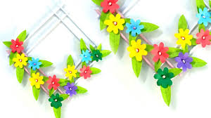 This is a colour paper craft that keeps the children engrossed in cutting and working with so many colors has them immersed in creating the colorful fish. Paper Flower Wall Hanging Decoration Crafts Album On Imgur