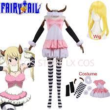 Anime Cos FAIRY TAIL Lucy Heartfilia Aries Cosplay Costumes Outfit  Halloween | eBay