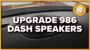 How To Replace Upgrade Dash Speakers In Porsche Boxster 986 Youtube