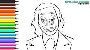 Joker Boyama Sayfasi Cocuklar Icin Boyama Videolari Boyama Oyunlari Joker Boyama Kitaplari Videolar