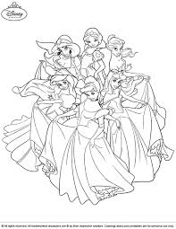 Find more coloring pages online for kids and adults of princess moana disney coloring pages to print. Disney Princesses Coloring Pictures For Kids Coloring Library
