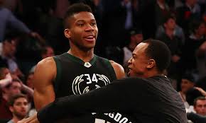 Giannis and thanasis antetokounmpo of the milwaukee bucks and westchester knicks, respectively, are both working hard on their basketball careers, but in the meantime, duty calls. Giannis Antetokounmpo Received A Greek Hero S Welcome In New York City