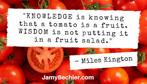 Knowledge Vs Wisdom Jamy Bechler