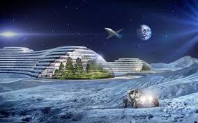 Image result for living on the moon
