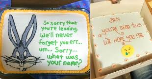 Whether it's personal or professional, you can't deny that a little extra icing goes a long way in making a tough goodbye a little easier. Funny Work Quotes With Images On Cakes Dogtrainingobedienceschool Com