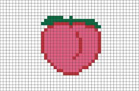 Peach Pixel Art Pixel Art Pixel Art Pattern Perler Bead Art