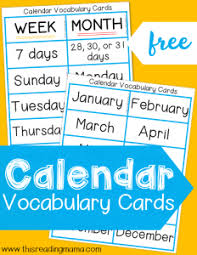Days of the week chart printable. Months Of The Year Chart Includes Days Of The Week This Reading Mama