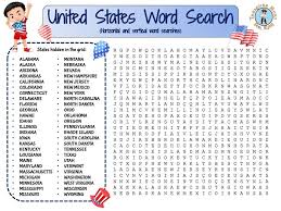 Play the free online crossword puzzle from the atlantic, created by puzzle constructor, caleb madison. United States Word Search Puzzle Free Game Treasure Hunt 4 Kids