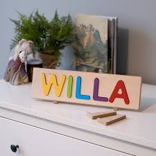 Our personalized puzzle is made from wood which is the 5th wedding anniversary material. Personalized Name Puzzle Display Stand For Ages Walmart Canada