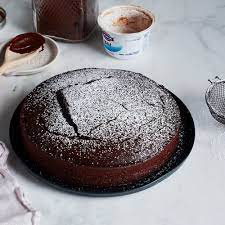 No Measure Chocolate Cake Recipe On Food52 Recipe Chocolate Yogurt Cake Chocolate Cake Recipe Food 52
