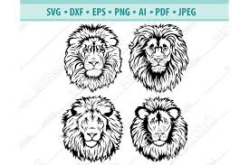 Download Lion Head Svg Wild Cat Svg Lion Silhouette Dxf Png Eps 520805 Svgs Design Bundles