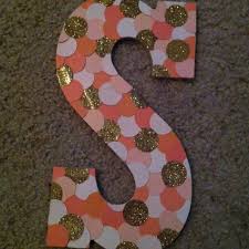 My Creation Wooden Letter From Michaels And Free Paint Chips From Lowes Perfect For My Dorm Door Letter A Crafts Painting Wooden Letters Wooden Letters