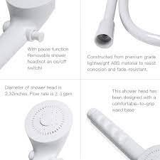 The rv plumbing system is the one that allows you to drink clean water, perform household cleanups, bath, and altogether avoid using public toilets. White Rv Shower Faucet W Showerhead And Hose Motorhomes Travel Trailers Campers Outdoor Non Metallic Shower Parts On Off Handheld Shower Head Valve Diverter Replacements For Rvs Fifth Wheels Rv Parts Accessories Automotive Rayvoltbike Com