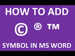 The trademark symbol ™ is a symbol to indicate that the preceding mark is a trademark, specifically an unregistered trademark. Computer Gyan How To Type Copyright Registered And Trade Mark Symbol In Ms Word Document Do It Quickly