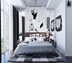 47 modern bedrooms you'll want to stay in forever. Modern Urban Bedroom Decor In Grey And White Digsdigs